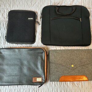 Lot of four laptop/tablet cases